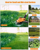 21V Akku Rasentrimmer Freischneider Bürstenlos 2x Akku Teleskoprohr Verstellbar-7