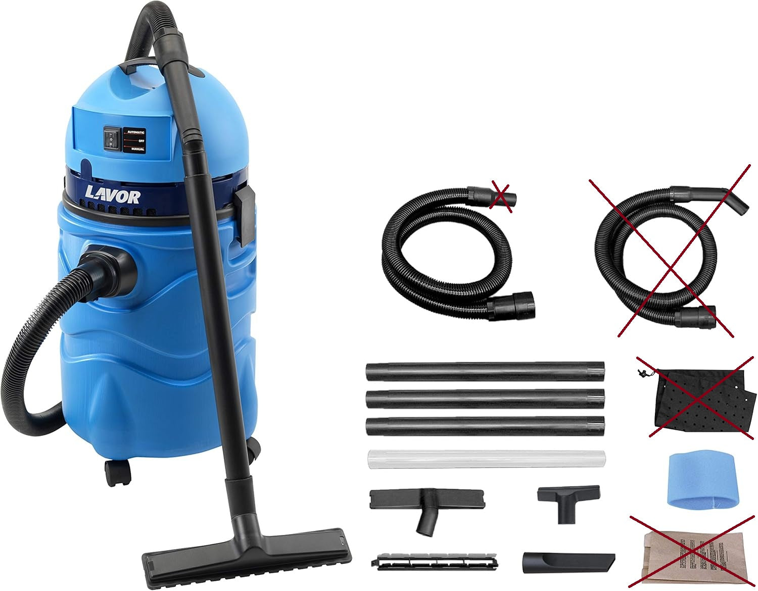 LAVOR Pool-Staubsauger SWIMMY Reinigung von Pools aller Art 1600 W 27 kPa 35 L