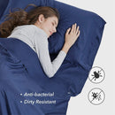 Schlafsack Mikrofaser mit Reißverschluss Leicht & Dünn Atmungsaktiv 230 x 105 cm-4