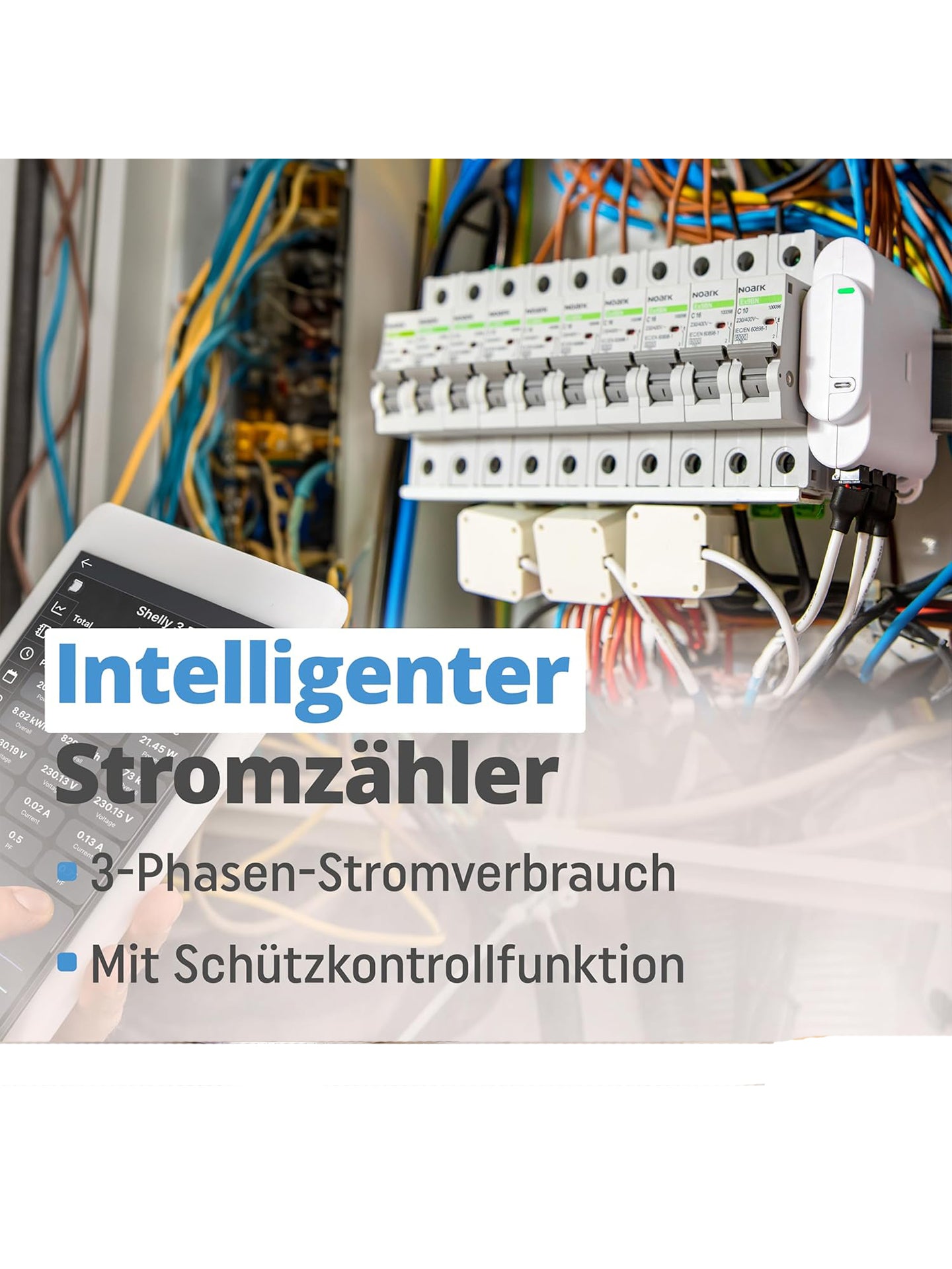 Shelly 3EM Wlan-gesteuerter 3 Kanal Relaisschalter Energiemessung Alexa Google