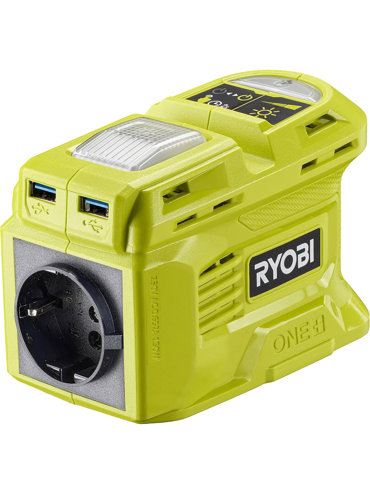 RYOBI 18 V ONE+ 2 in 1 Akku-Wechselrichter RY18BI150B-0 150 W 2. Generation