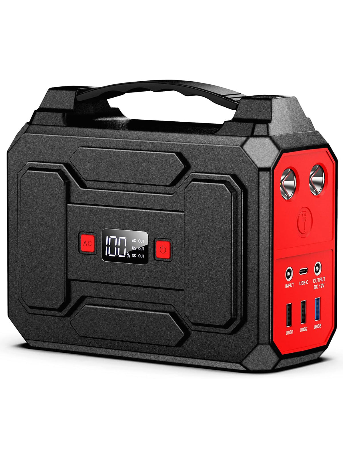 Powkey Tragbare Powerstation 99Wh/27000mAh Kraftwerk 100W Solargenerator
