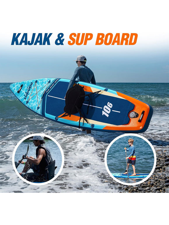 Aufblasbares Stand Up Paddle Board mit Kajak Sitz SUP Board Set 320 cm Zubehör