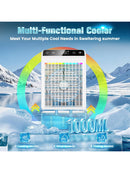 Mobile Klimaanlage 1000 ml Tank Leise Timerfunktion 4 Geschwindigkeiten LED-2