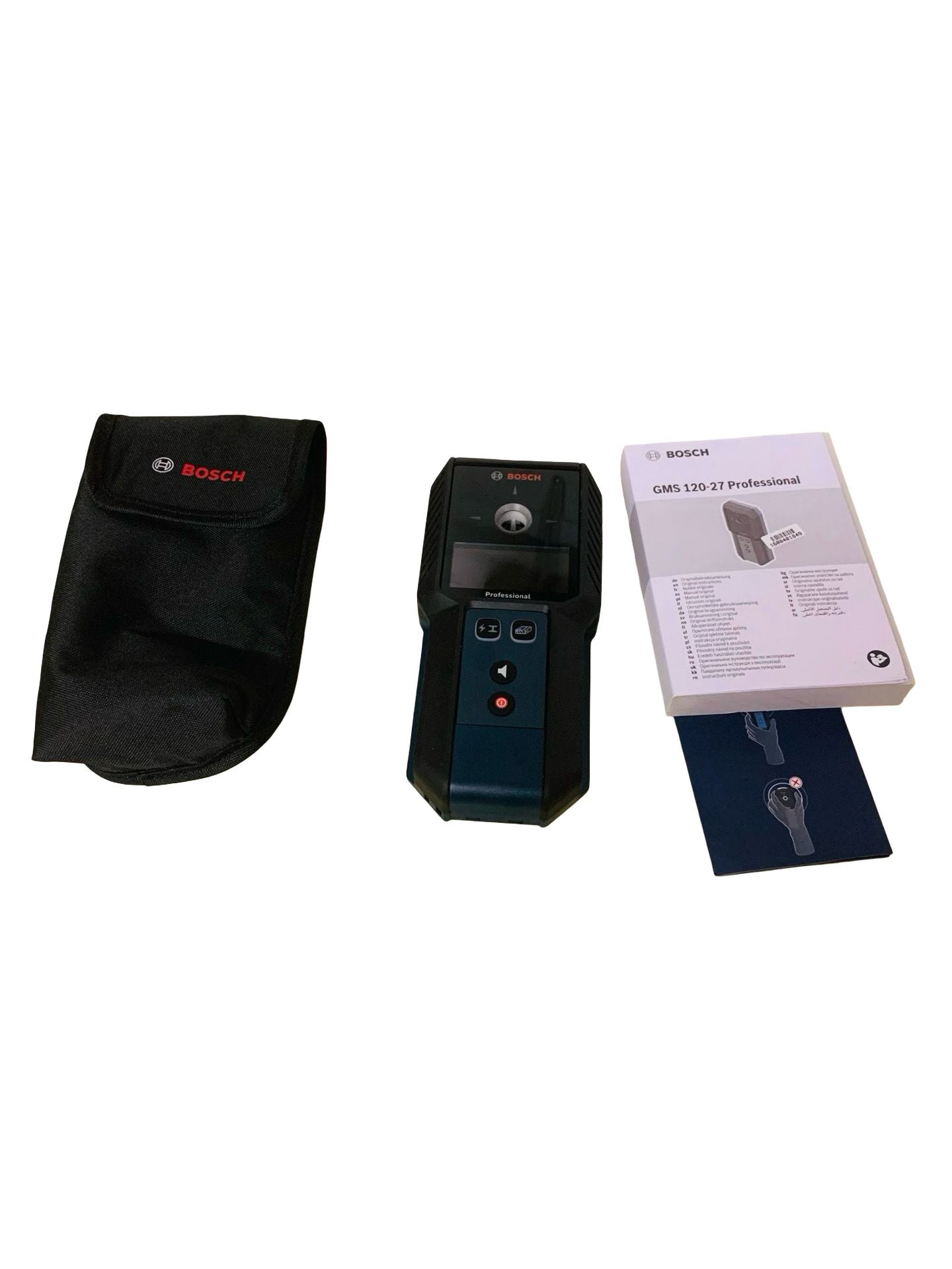 Bosch Professional Leitungssucher Ortungsgerät Detektor GMS 120-27 mit Tasche