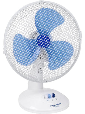 Bestron Mobiler Tischventilator Ø 27cm 2 Geschwindigkeitsstufen Oszillation 30 W