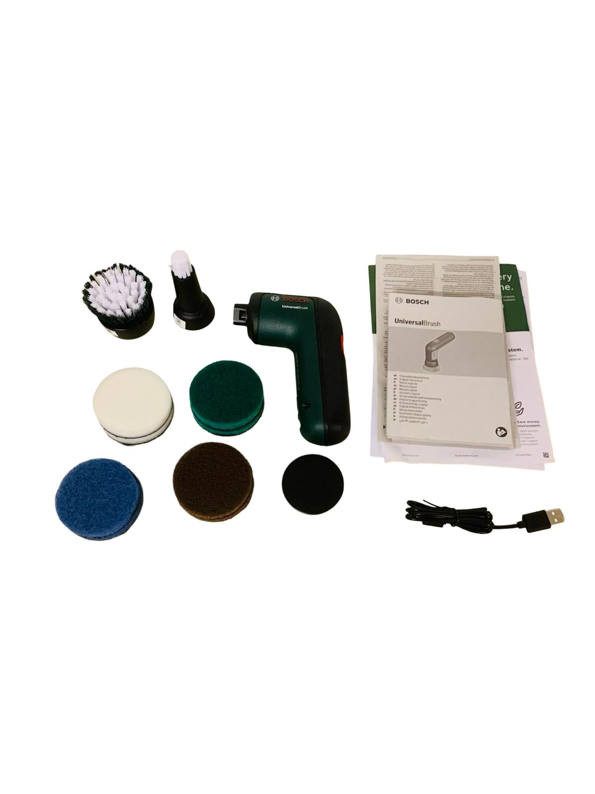 Bosch Elektro-Reinigungsbürsten-Set UniversalBrush 10 Reinigungsaufsätze 3,6 V