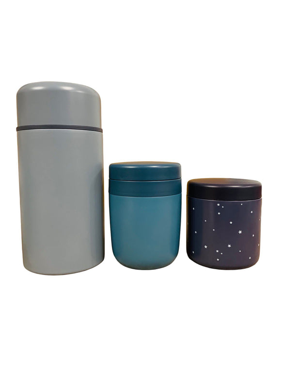 Thermo-Speisegefäß Thermobehälter Set 3 Stück 1L, 0,4L und 0,3L Edelstahl NEU