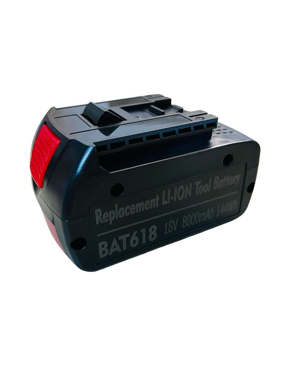 2 Stück Ersatzakku Set für Bosch Werkzeug Akku 18V 8.0Ah 8000mAh BAT618 Li-Ion