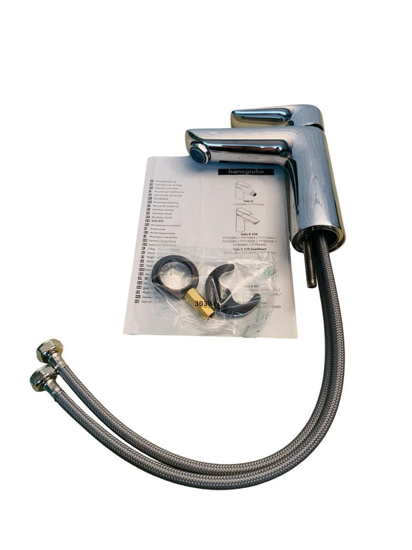 hansgrohe Talis E Waschtischarmatur Wassersparend Auslaufhöhe 110 mm Chrom