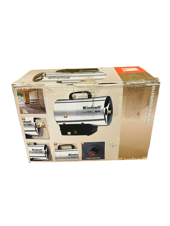Einhell Heißluftgenerator HGG 110/1 Niro aus verzinktem Stahlblech Piezozündung