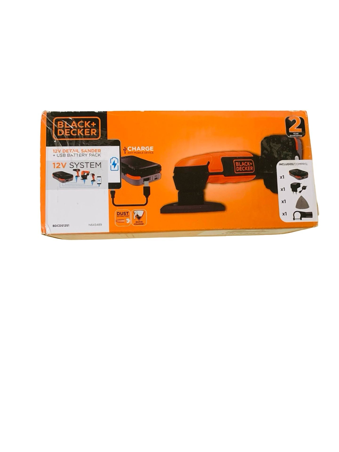 BLACK+DECKER Akku-Detailschleifer Dreieckig 89 mm 12 V mit Tasche DEFEKT