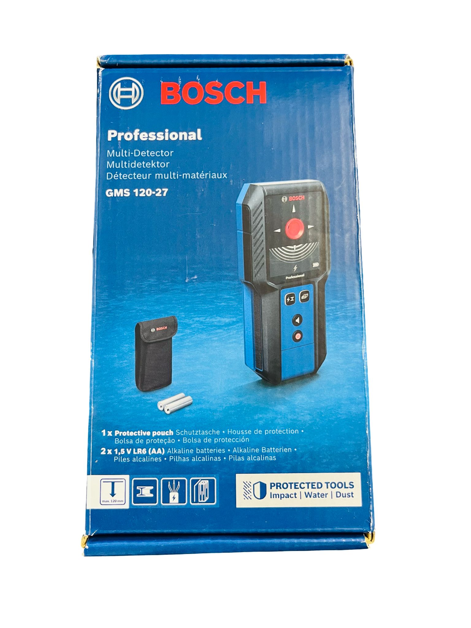 Bosch Professional Leitungssucher Ortungsgerät Detektor GMS 120-27 mit Tasche