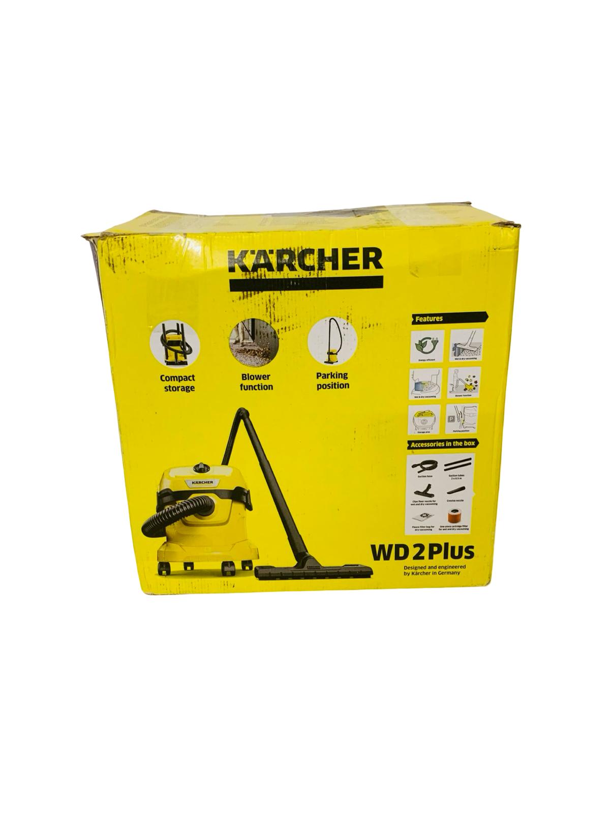 Kärcher Nass-/Trockensauger WD 2 Plus V-12/4/18/C 1000 W mit Zubehör