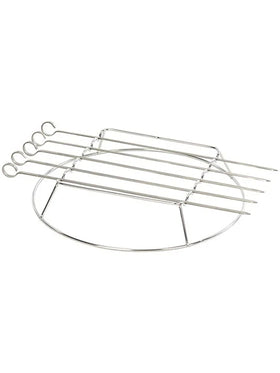 LANDMANN Grillspieß Set 2-tlg. 41cm Edelstahl Grillspieß-Set Silber