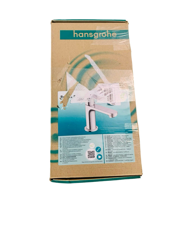 hansgrohe Waschtischarmatur Rebris S Wasserhahn 80 mm Bad mit Zugstange Chrom
