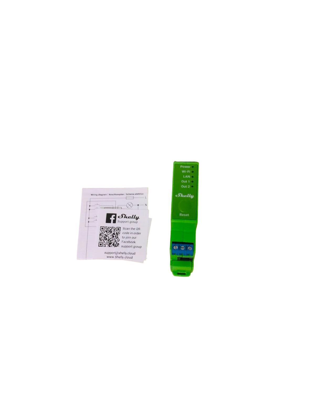 Shelly Pro Dimmer 2PM 2-Kanal-DIN-Hutschienen-Smart-Dimmer LAN, WLAN Bluetooth