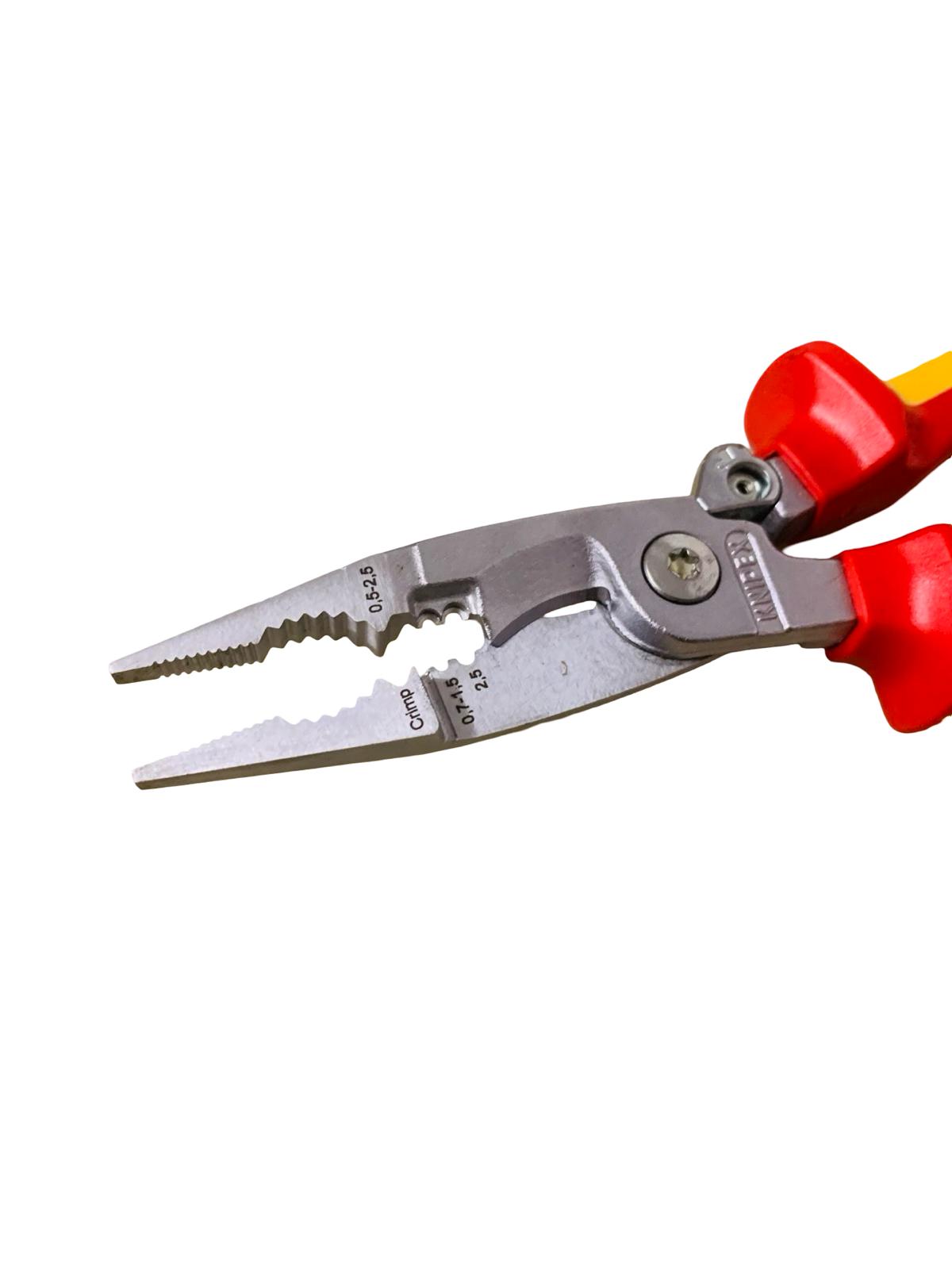 KNIPEX Elektro-Installationszange isoliert mit Mehrkomponenten-Hüllen 200 mm