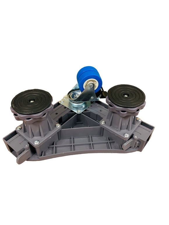 NIUXX Waschmaschine Sockel Untergestell mit 8 Füßen+4 Räder 42-66cm verstellbar