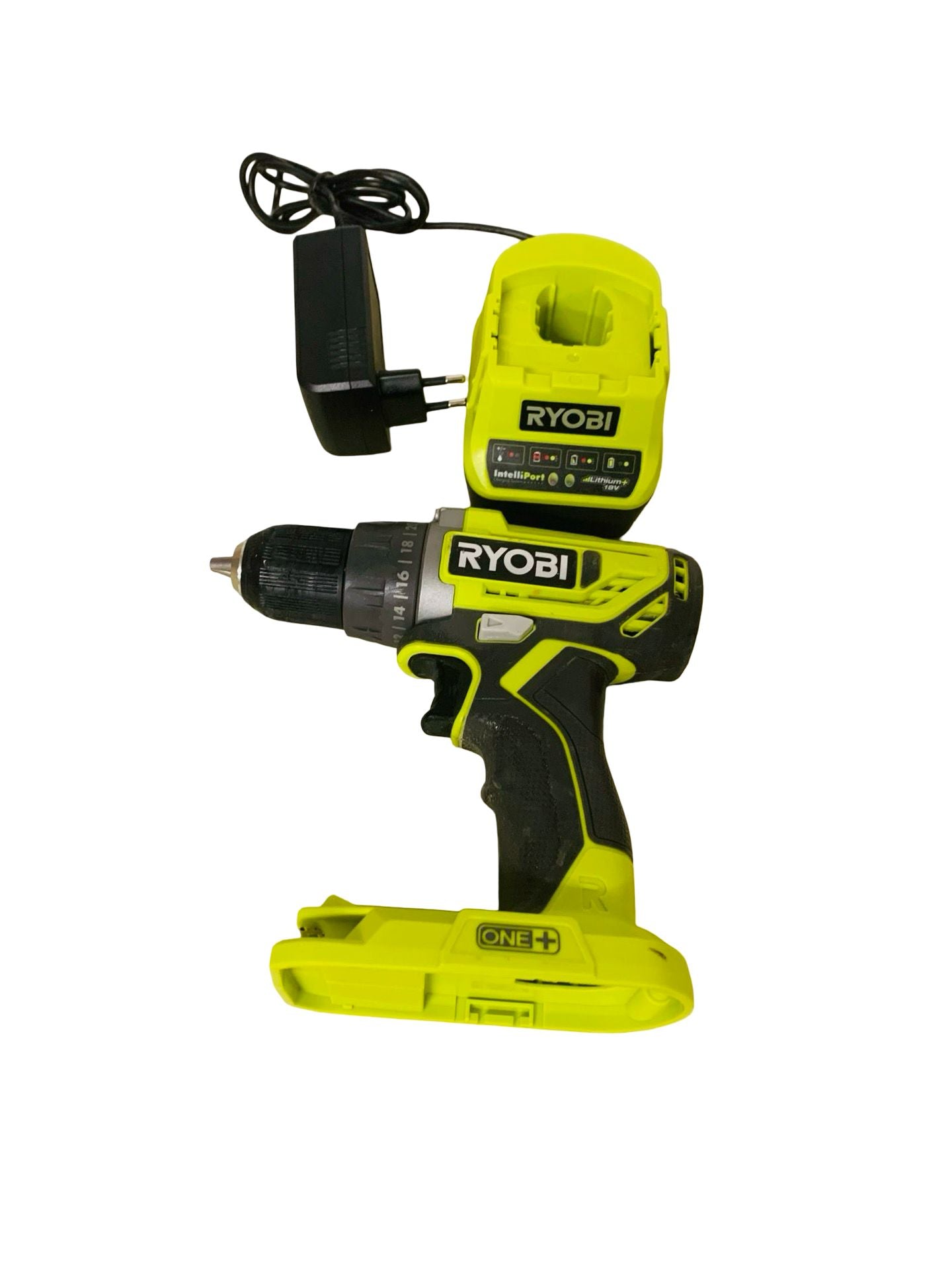 RYOBI 18 V ONE+ Akku-Bohrschrauber R18DD2-242S 2-Gang-Getriebe 40 Nm Ladegerät