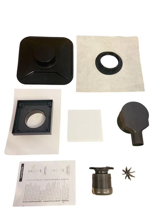 hansgrohe 56249670 RainDrain Point Punktablauf 150/150 Rückseitig Befliesbar