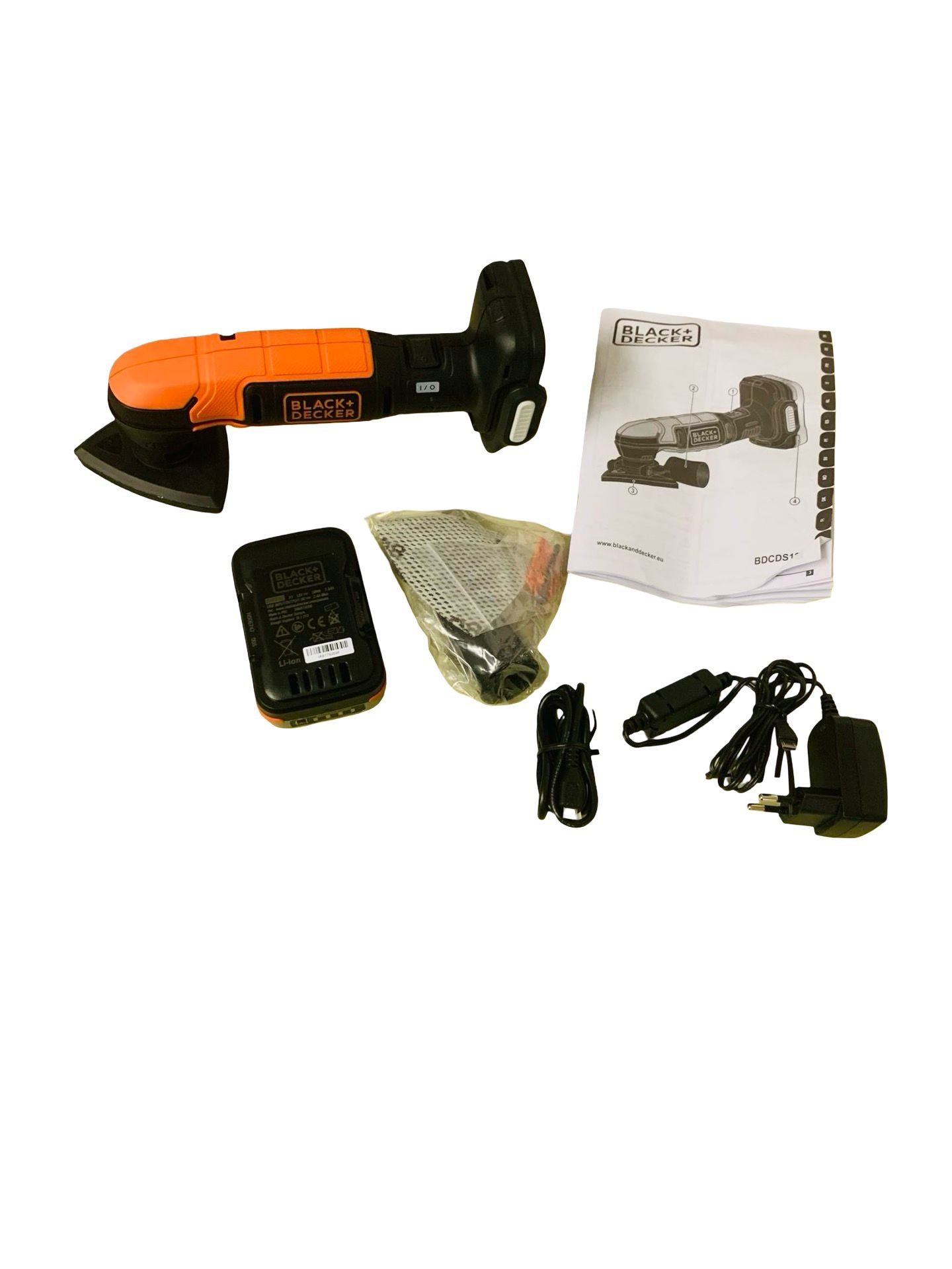 BLACK+DECKER Akku-Detailschleifer Dreieckig 89 mm 12 V mit Tasche DEFEKT