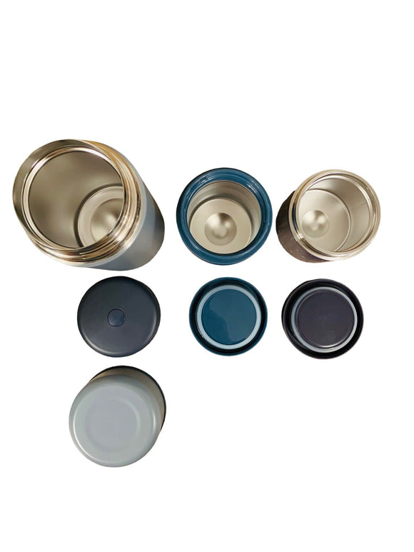 Thermo-Speisegefäß Thermobehälter Set 3 Stück 1L, 0,4L und 0,3L Edelstahl NEU