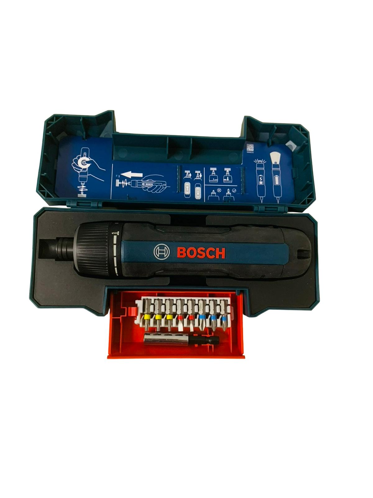 Bosch Professional Akkuschrauber Bosch GO 3 mit Koffer 8-teiligem Bit-Set DEFEKT