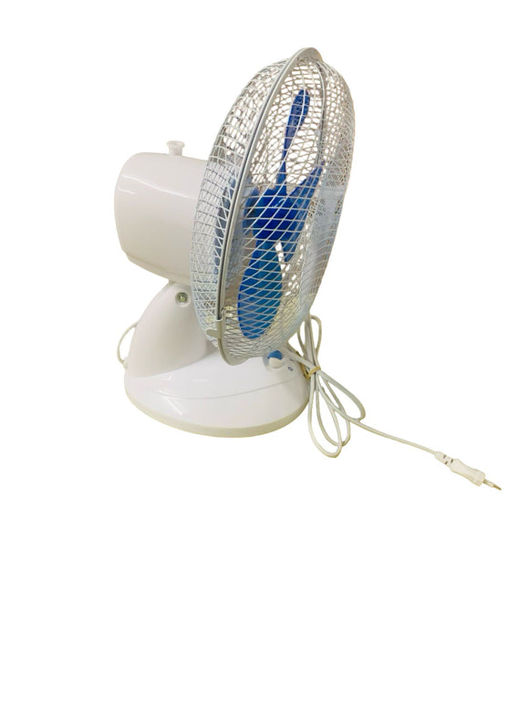 Bestron Mobiler Tischventilator Ø 27cm 2 Geschwindigkeitsstufen Oszillation 30 W