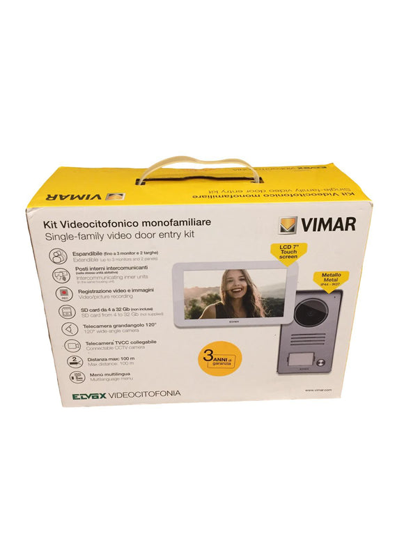 VIMAR K40915 Videosprechenalagen-Set Freisprech-Touch-Videotelefon LCD 7 Zoll