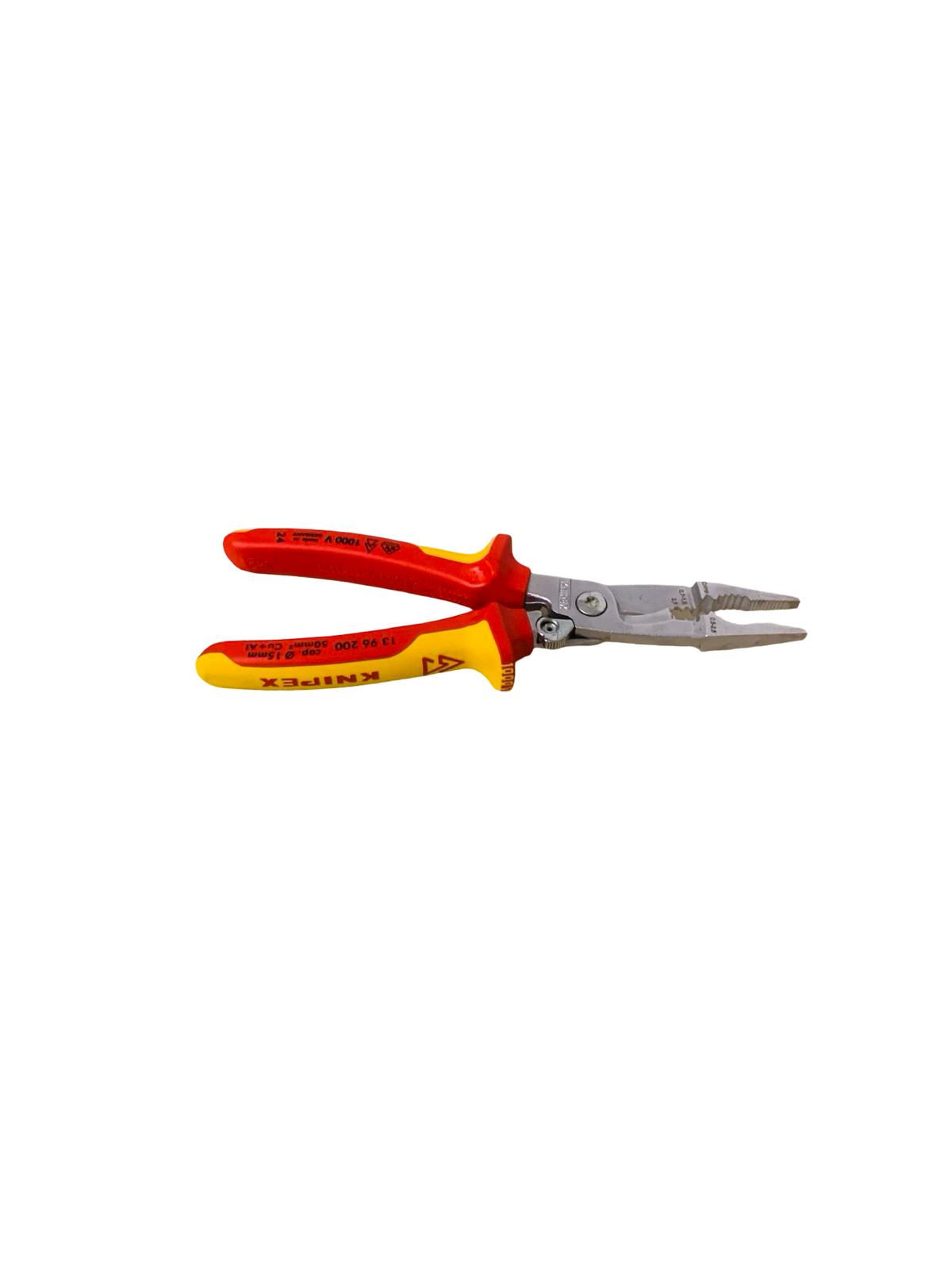 KNIPEX Elektro-Installationszange isoliert mit Mehrkomponenten-Hüllen 200 mm