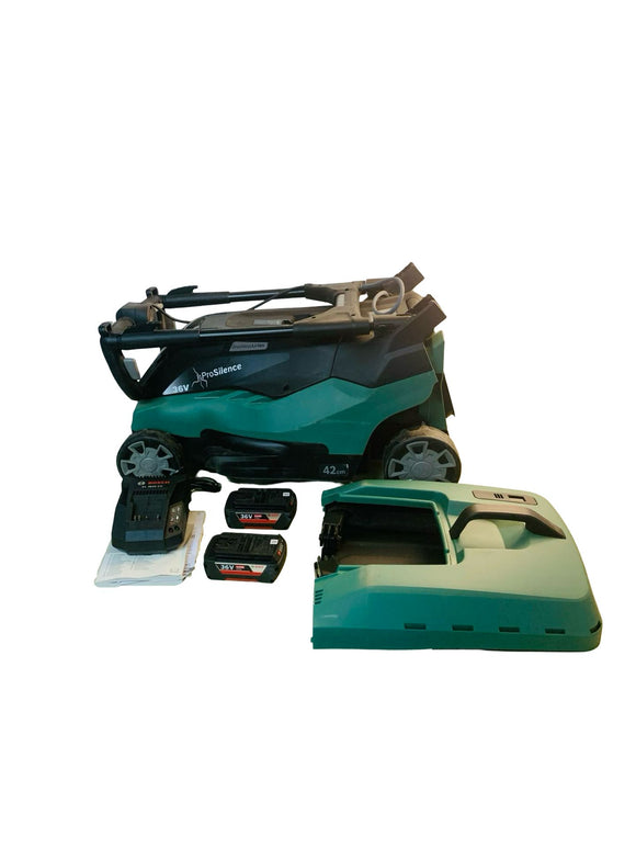 Bosch Akku Rasenmäher AdvancedRotak 36-660 mit 2 Akkus 2,0Ah 36 V und Ladegerät