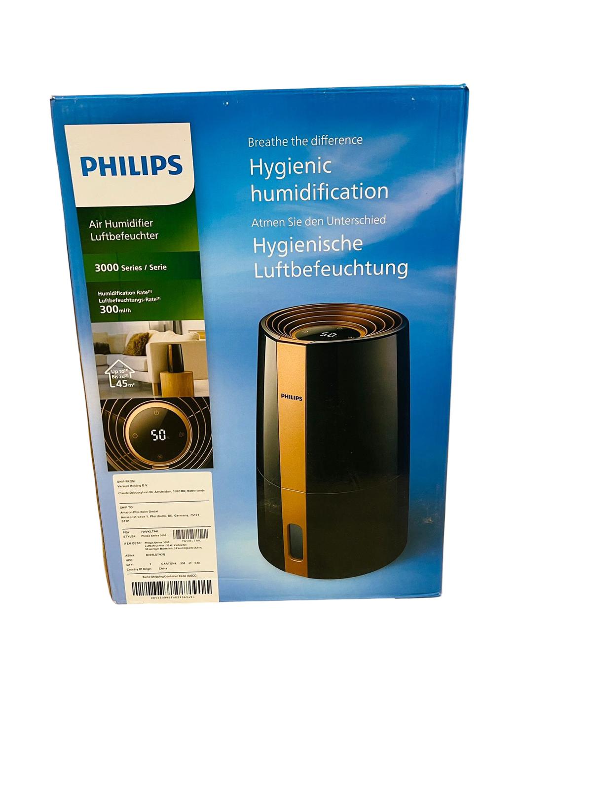 Philips Luftbefeuchter 3000 NanoCloud 99,97% weniger Bakterien 300 ml/h 3 Modi