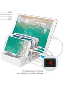 Multifunktionale USB-Ladestation mit 4 Ports und 4 Ladekabel für Handy Laptop-2