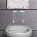 Himimi Toilettendeckel WC Sitz mit Absenkautomatik Toilettensitz D-Form-4