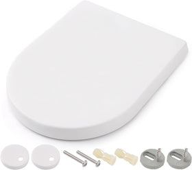 Himimi Toilettendeckel WC Sitz mit Absenkautomatik Toilettensitz D-Form