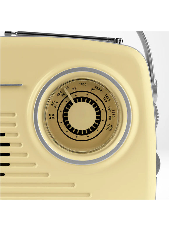 EASYmaxx Design Radio im 50's Retro Style Bluetooth-Technologie Tragbar USB AUX