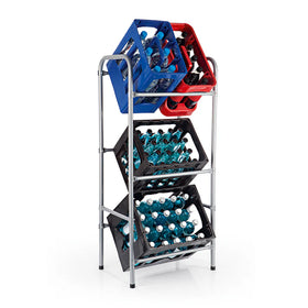 EASYmaxx Kastenständer Getränke Kisten Ständer 3 Kästen Kasten Regal Kastenregal