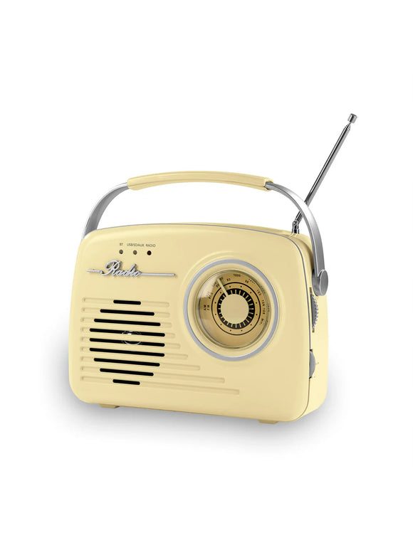 EASYmaxx Design Radio im 50's Retro Style Bluetooth-Technologie Tragbar USB AUX