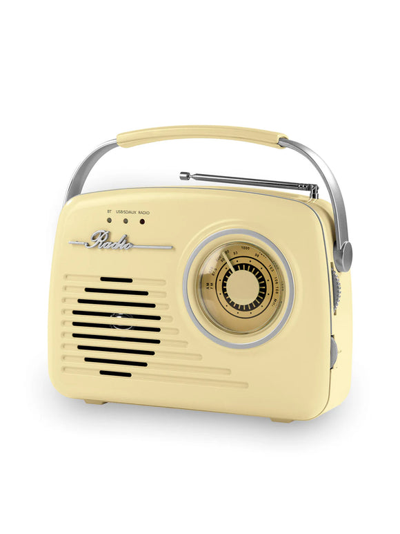 EASYmaxx Design Radio im 50's Retro Style Bluetooth-Technologie Tragbar USB AUX
