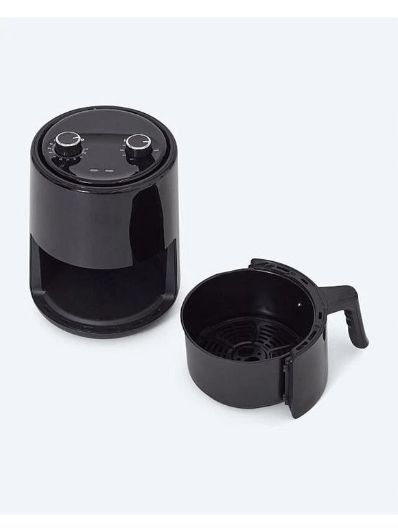 Heißluftfritteuse 1,8L Fritteuse Air Fryer Backofen mit Timer Ölfrei Schwarz